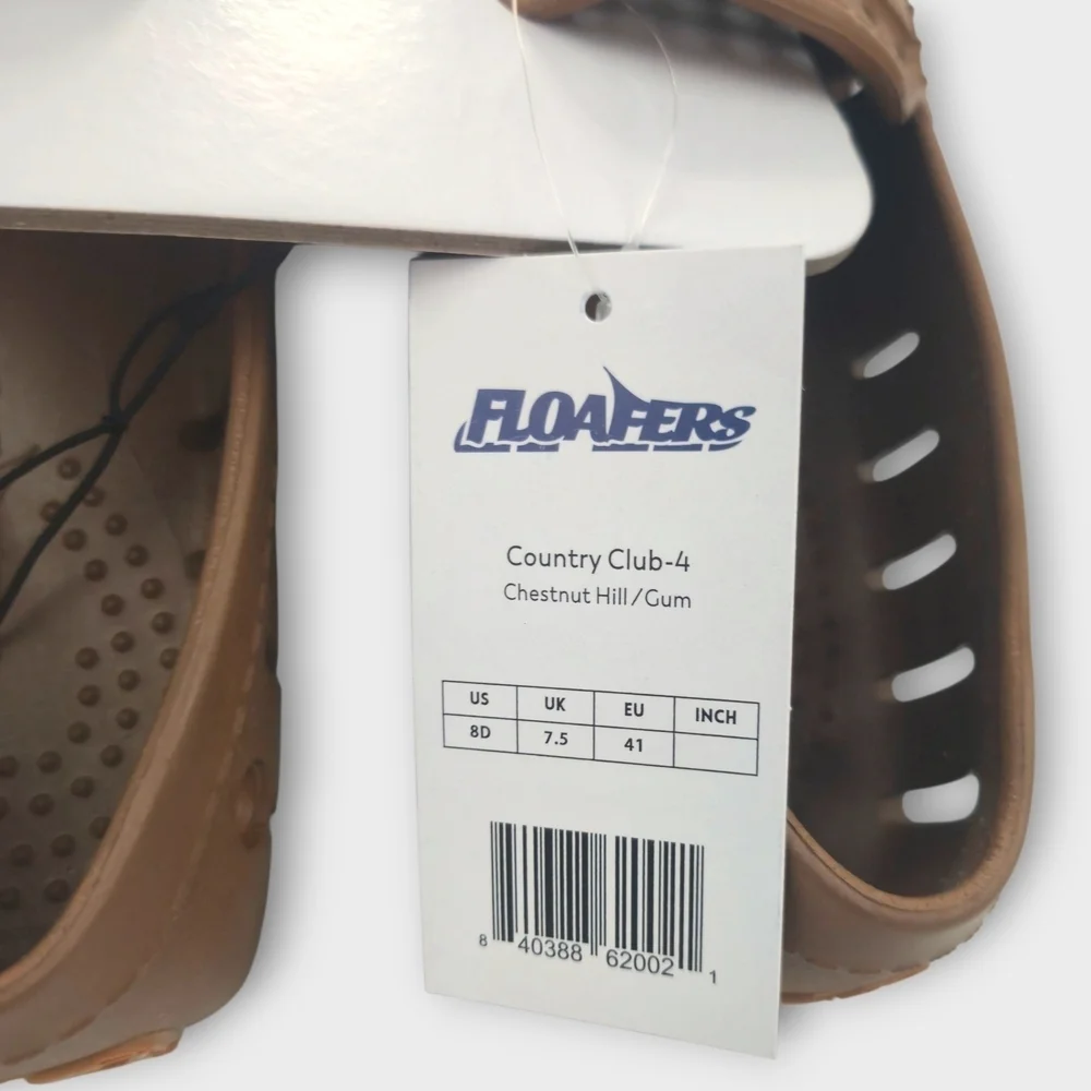 NEW Men's Floafers Country Club Driver Chestnut Hill / Gum Brown Size 8 D w/tags